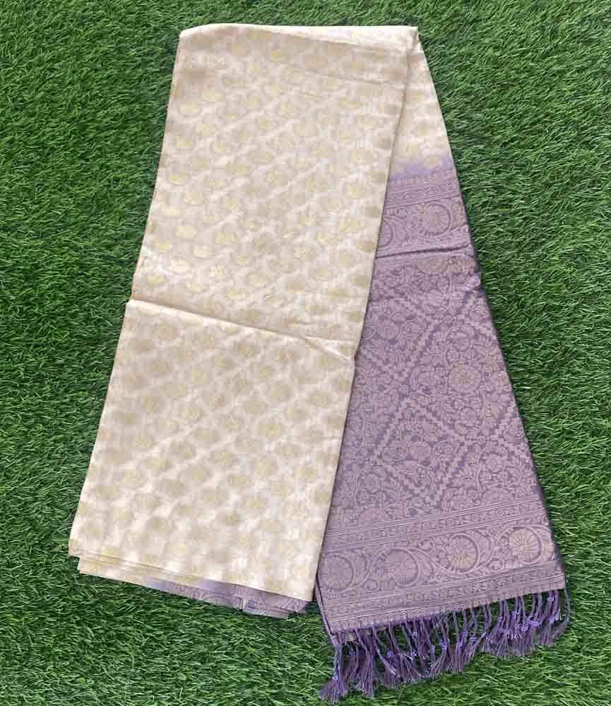 Beautiful Contrast Color Banarasi Silk Saree DS727-03