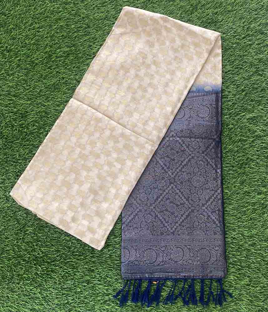 Beautiful Contrast Color Banarasi Silk Saree DS727-05