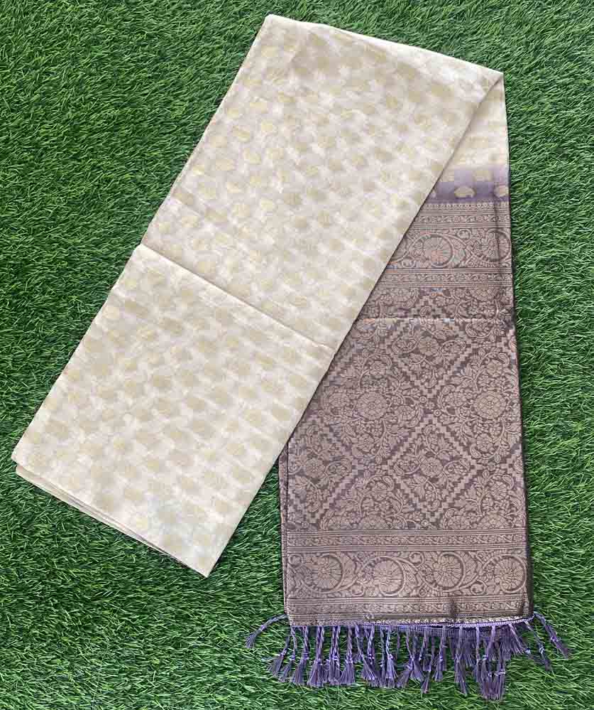 Beautiful Contrast Color Banarasi Silk Saree DS727-07