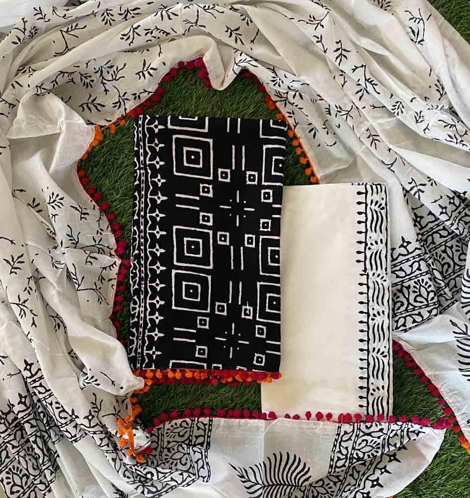 Pure Cotton Churidar Materials Set (Unstitched) DC643-01