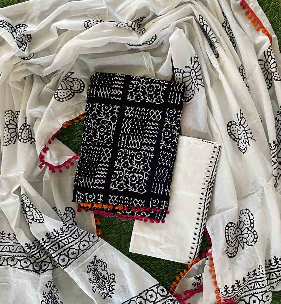 Pure Cotton Churidar Materials Set (Unstitched) DC643-03