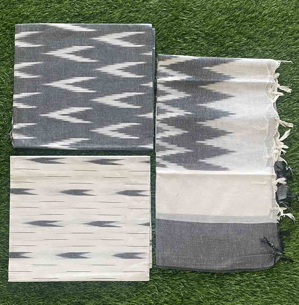 Ikkat Print Cotton Churidar Materials Set DC647-11