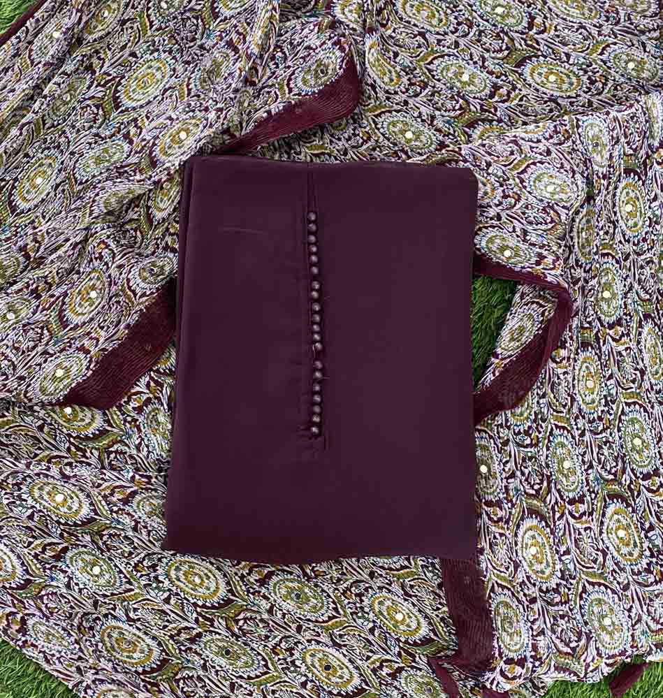 Georgette Churidar Materials Set (Unstitched) DC648-02