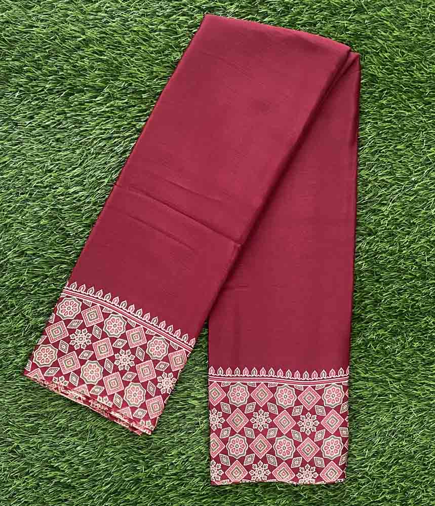 Ajarak Print Semi Modal Silk Saree DS713-01