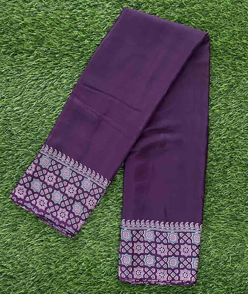 Ajarak Print Semi Modal Silk Saree DS713-03