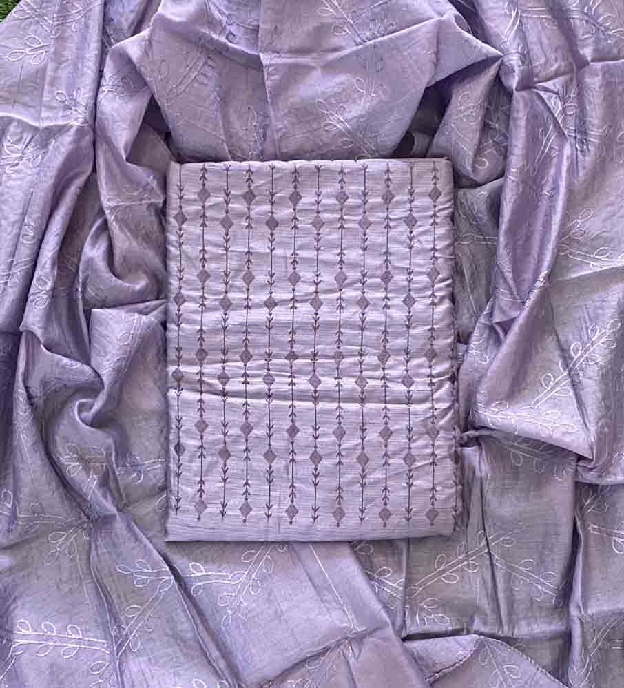 Daily Wear Semi Silk Churidar Materials Set (Unstitched) DC656-04