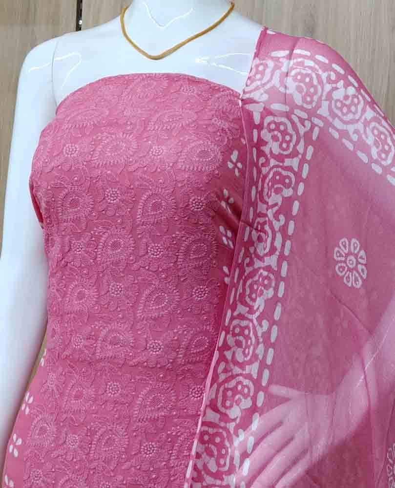 Crepe Georgette Churidar Materials Set (Unstitched) DC663-02