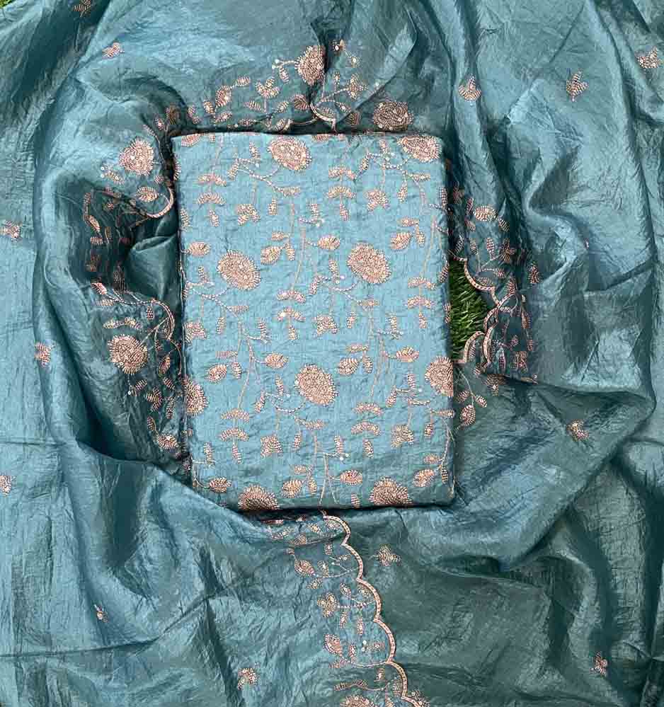 Crushed Fabric Churidar Materials Set (Unstitched) DC669-02