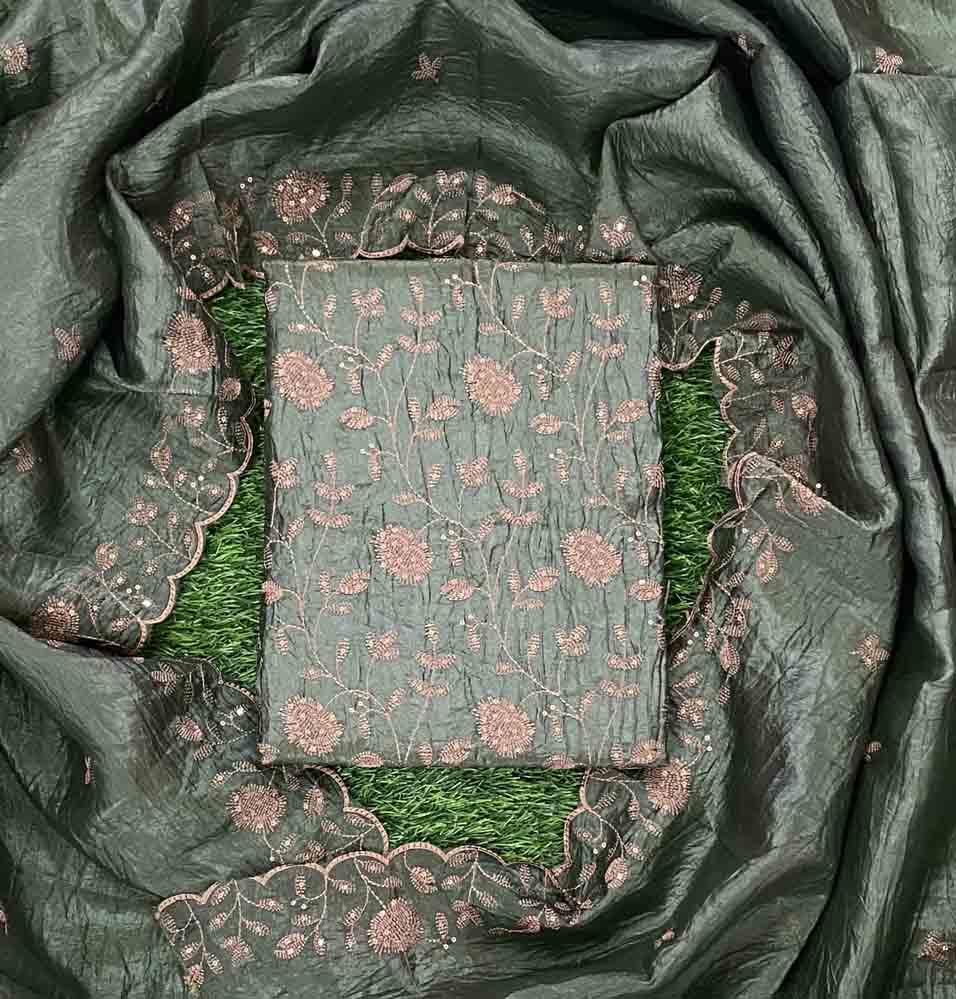 Crushed Fabric Churidar Materials Set (Unstitched) DC669-04