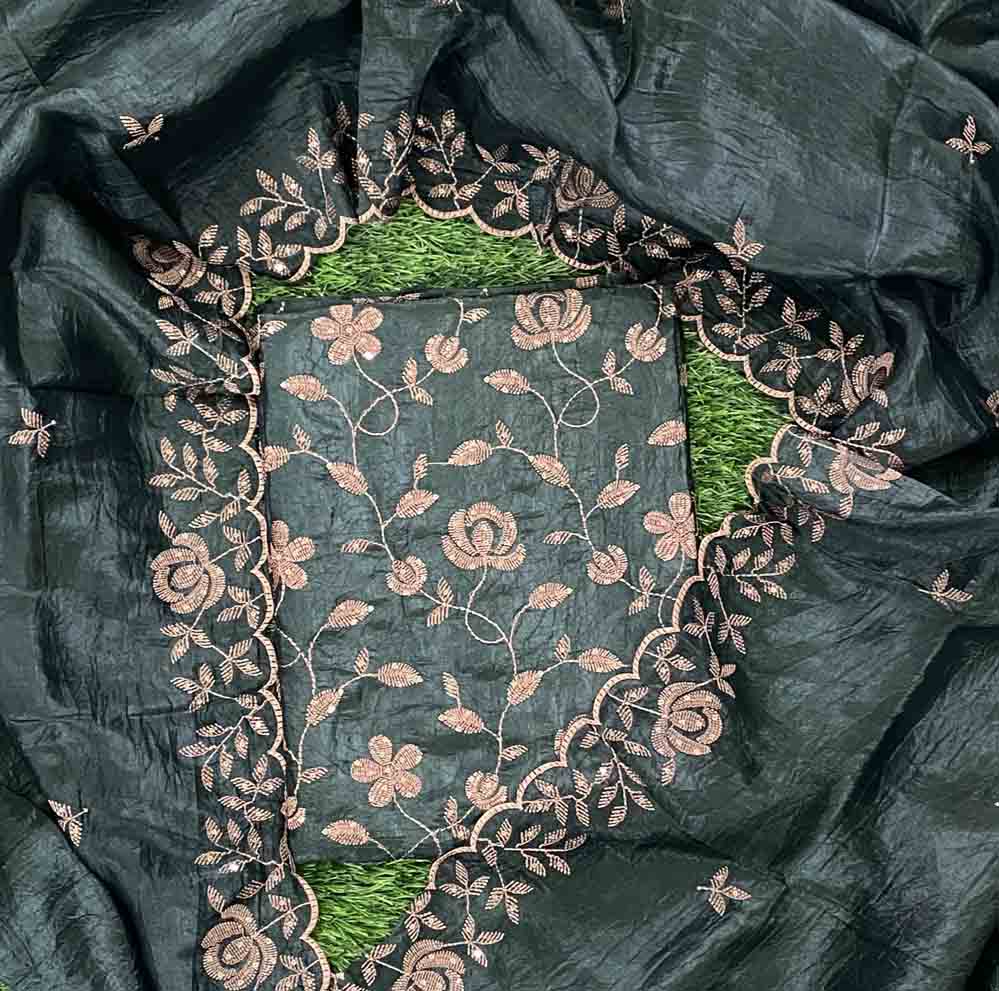 Crushed Fabric Churidar Materials Set (Unstitched) DC669-08