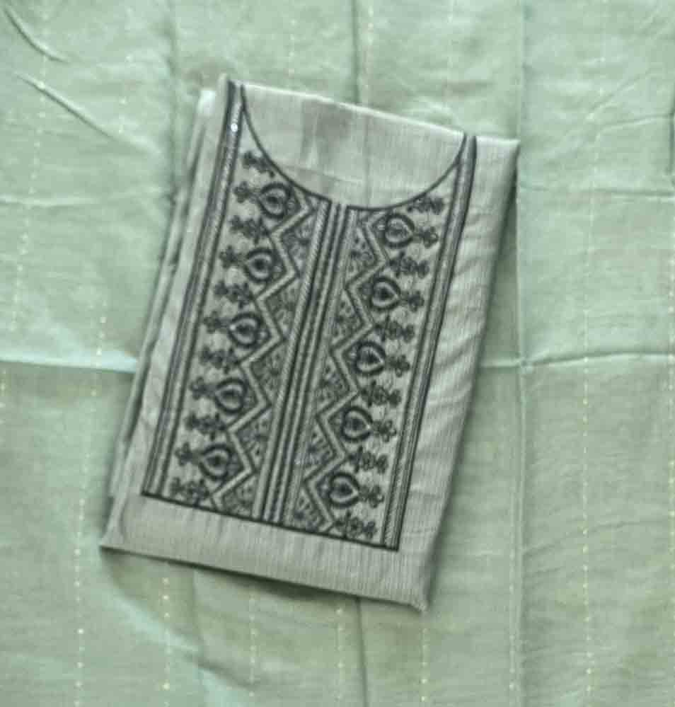 Daily Wear Semi Silk Churidar Materials Set (Unstitched) DC680-04
