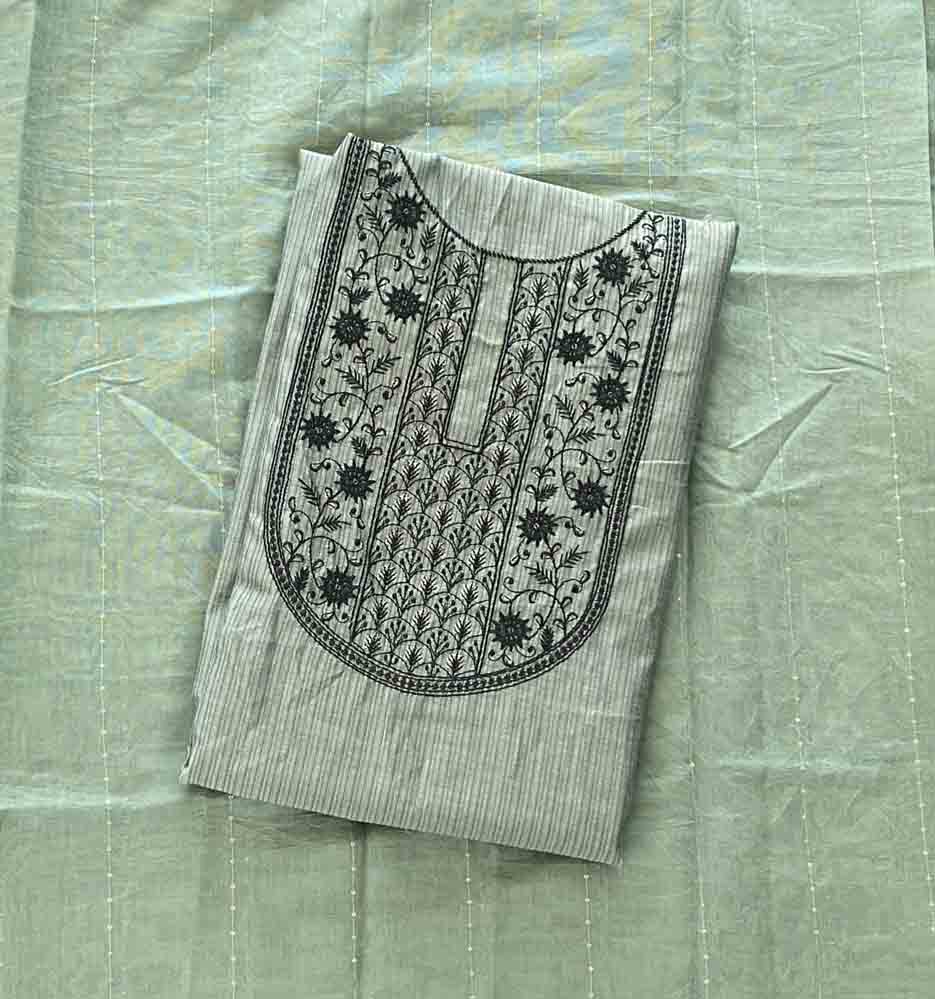 Daily Wear Semi Silk Churidar Materials Set (Unstitched) DC680-08