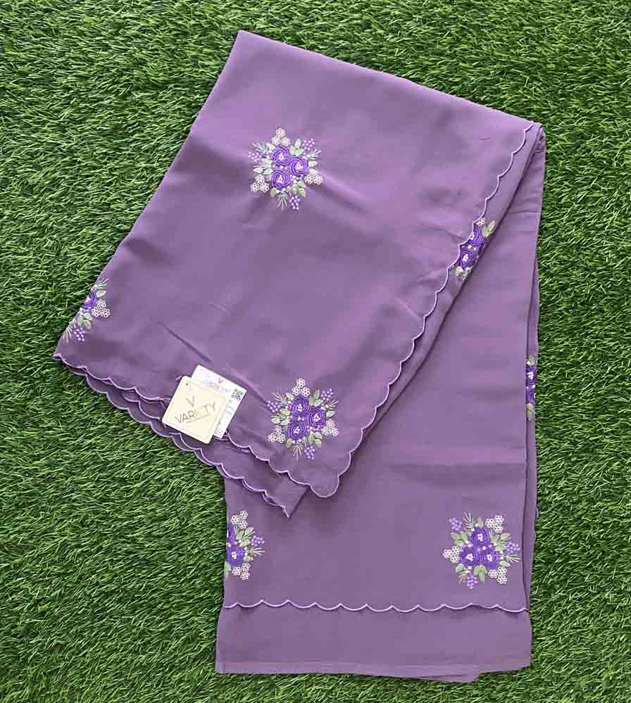 Beautiful Embroidered Georgette Saree DS747-04