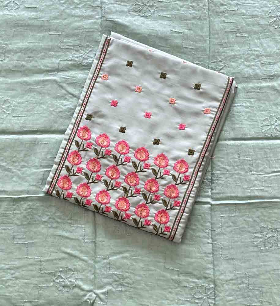 Daily Wear Semi Silk Churidar Materials Set (Unstitched) DC676-01