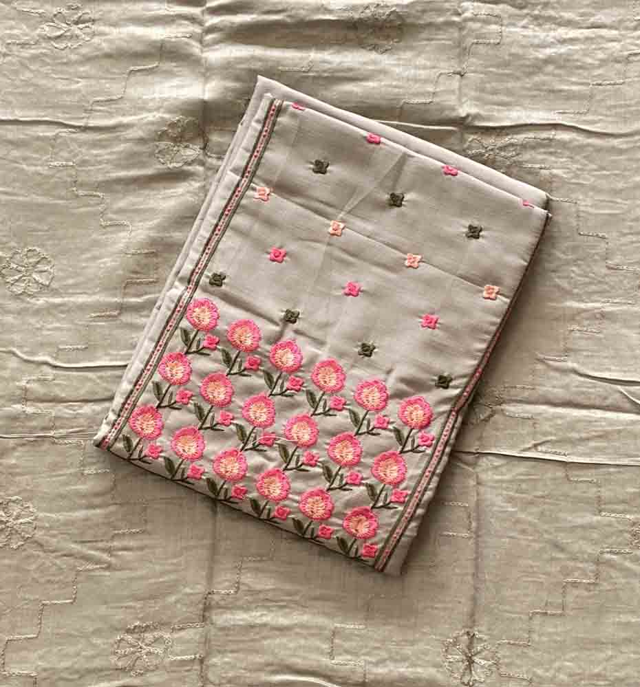 Daily Wear Semi Silk Churidar Materials Set (Unstitched) DC676-03