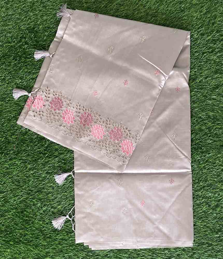 Art Silk Sarees with Cut Work Embroidery DS751-07