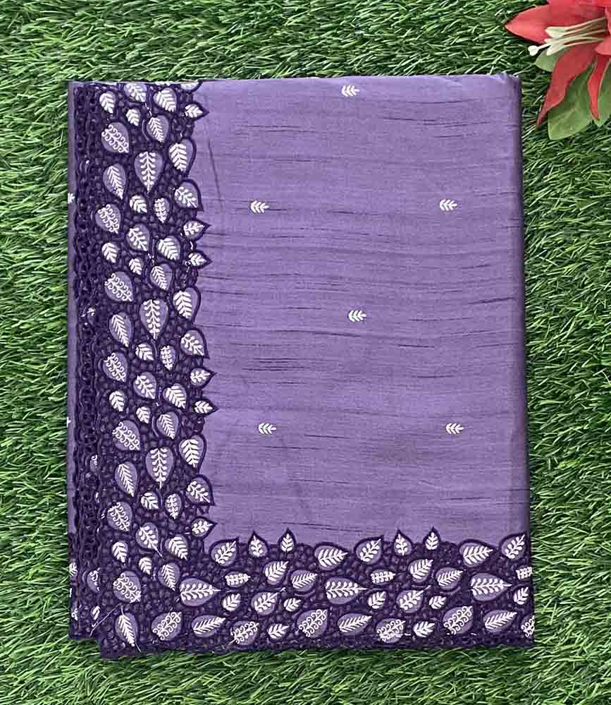 Beautiful Art Silk Saree with Cutwork Embroidery DS770-01