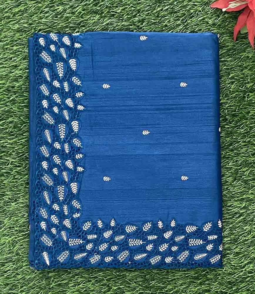 Beautiful Art Silk Saree with Cutwork Embroidery DS770-09