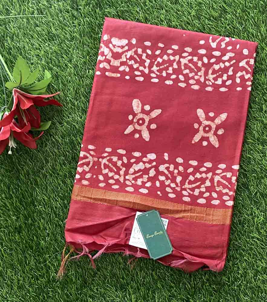 Batik Print Semi Tusser Saree DS756-04