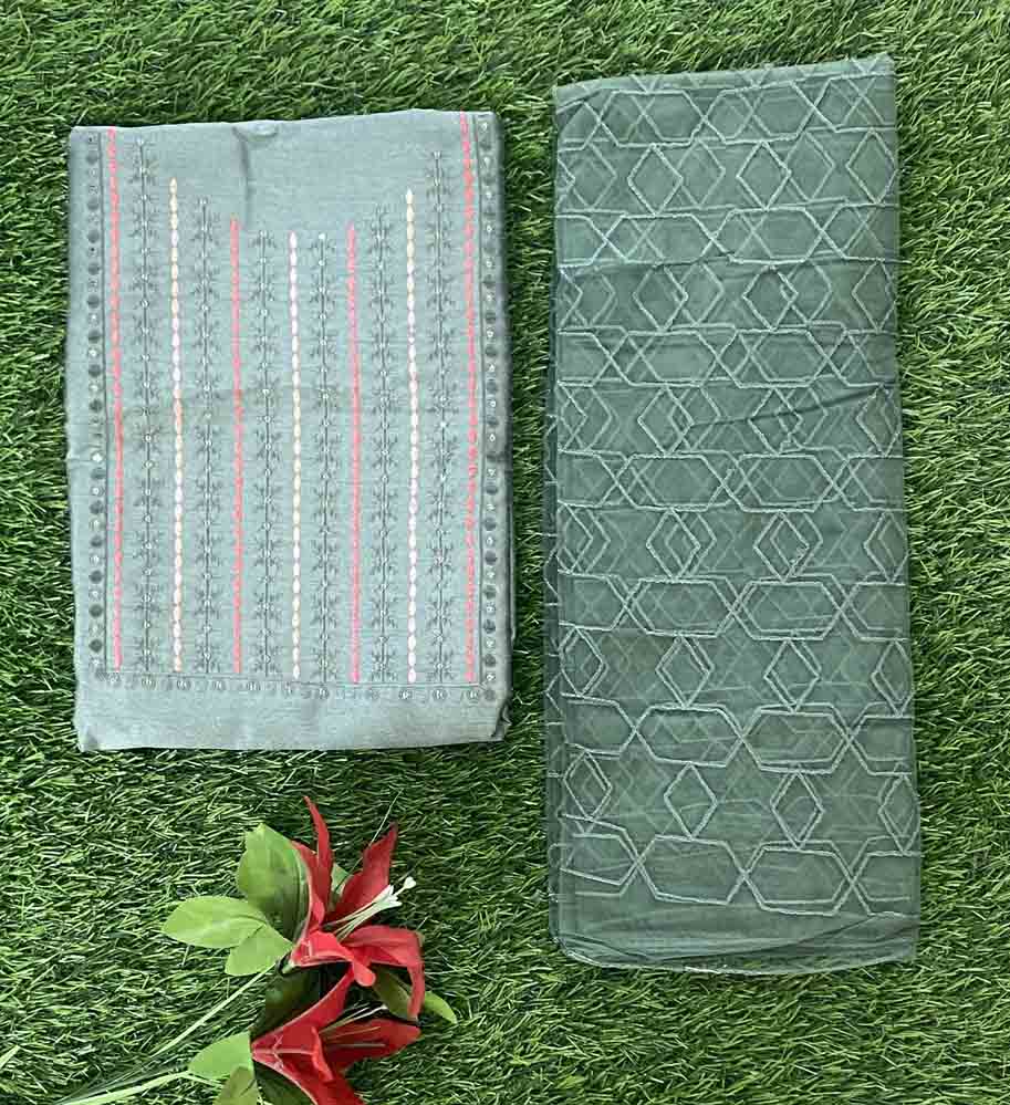 Daily Wear Semi Silk Churidar Materials Set DC699-10