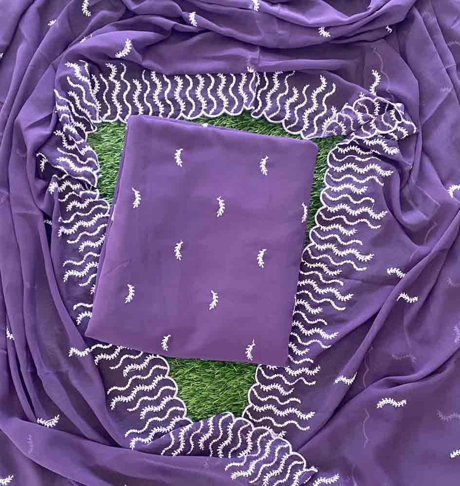 Party Wear Georgette Churidar Materials Set (Unstitched) DC701-01
