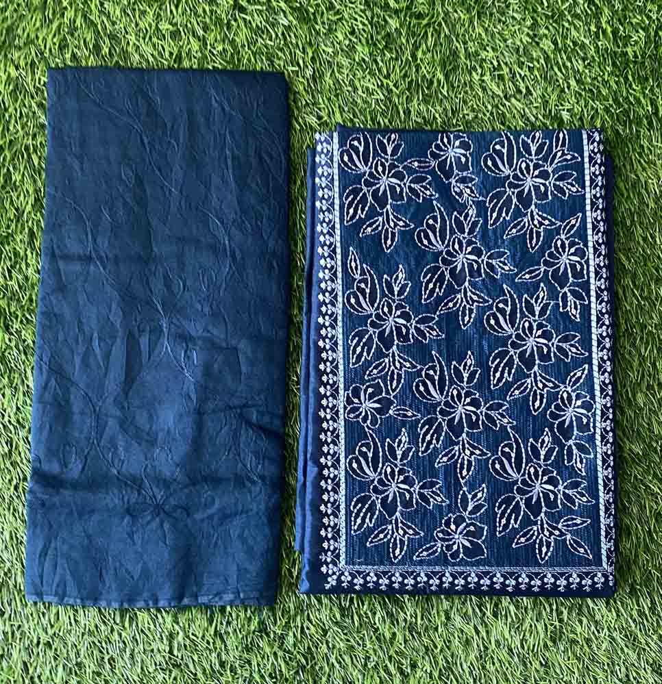 Daily Wear Semi Silk Churidar Materials Set (Unstitched) DC689-02