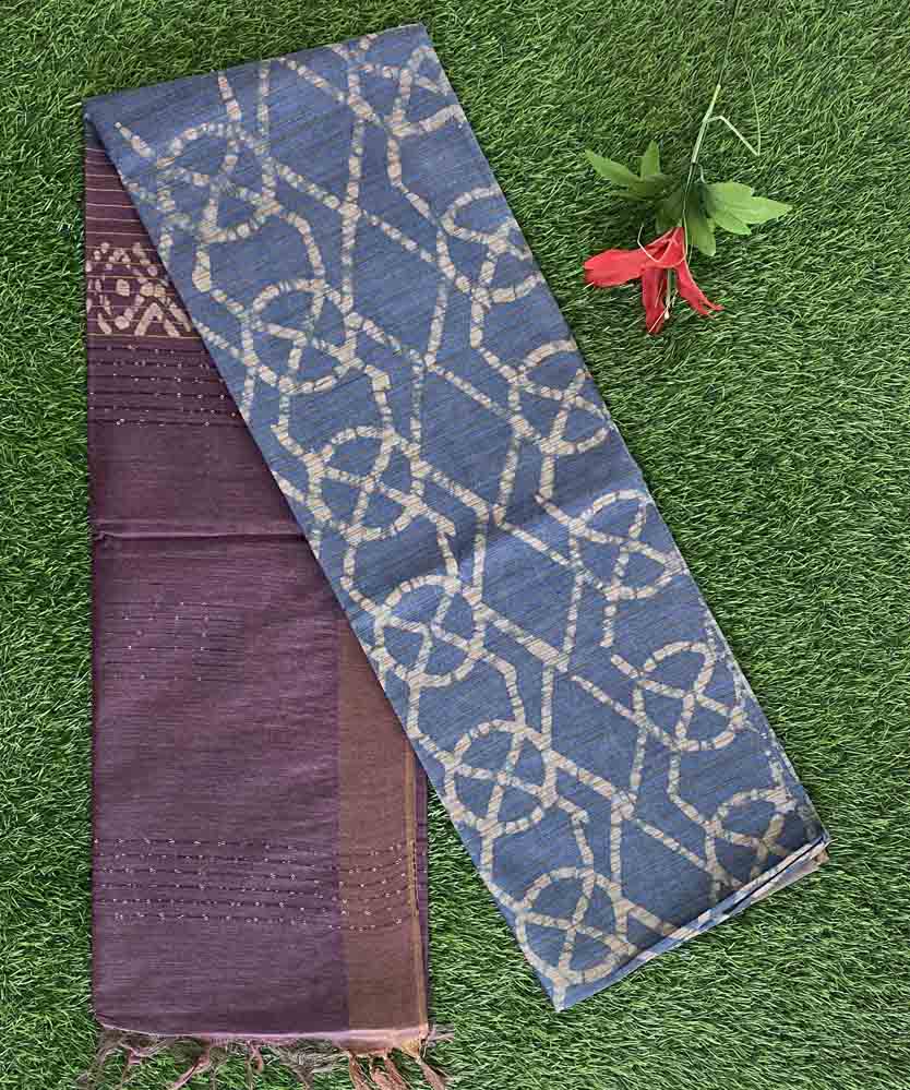 Batik Print Semi Tusser Saree DS762-04