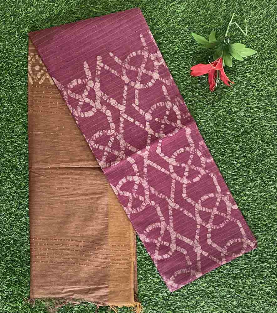 Batik Print Semi Tusser Saree DS762-08