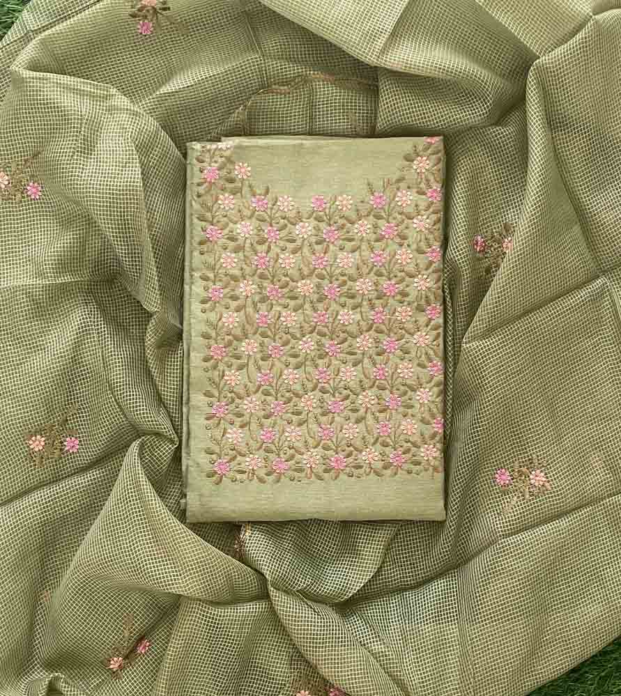 Daily Wear Semi Silk Churidar Materials Set DC719-03