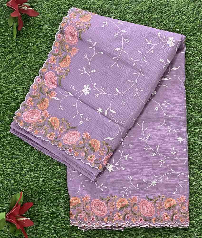Beautiful Embroidered Party Wear Saree DS779-04