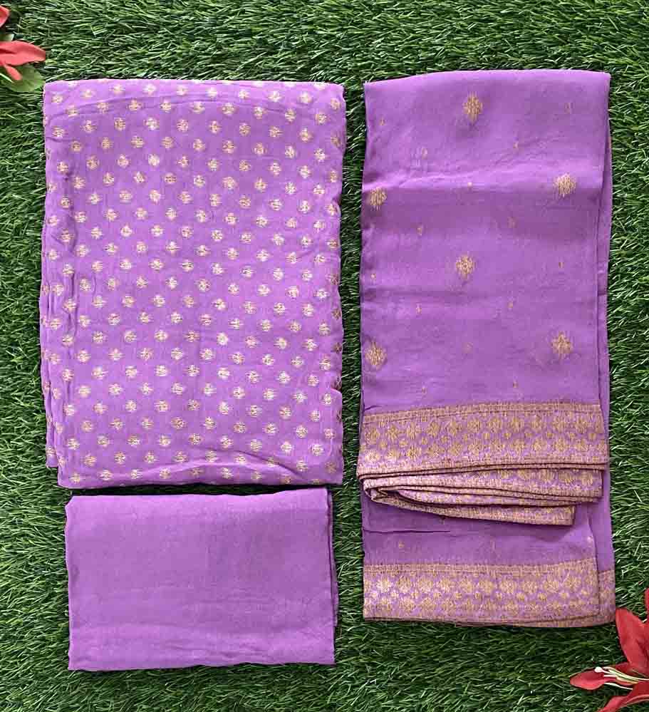Georgette Banarasi Churidar Materials Set DC717-06