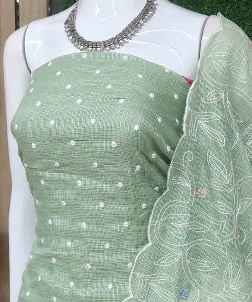 Embroidered Net Kota Churidar Materials Set DC714-02