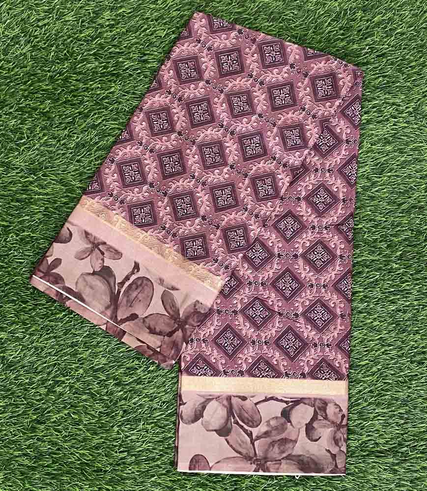 Digital Printed Semi Tusser Saree DS782-07