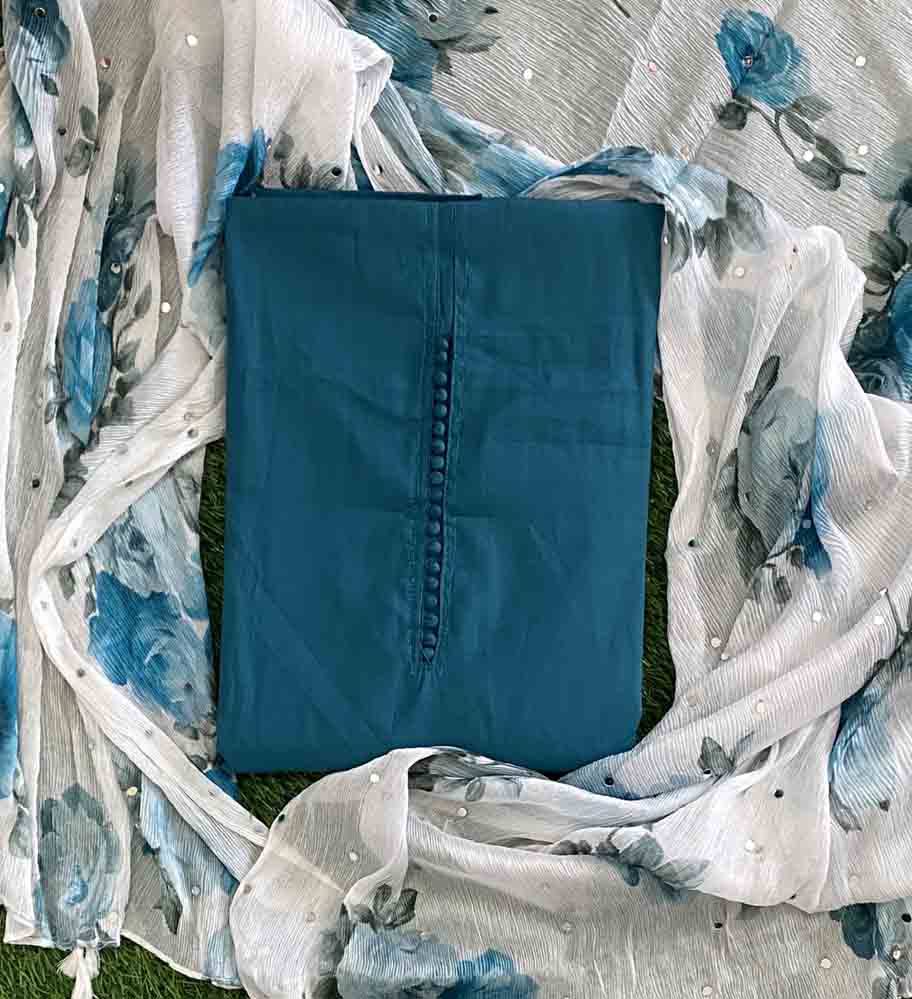 Beautiful Semi Silk Churidar Materials Set DC735-02