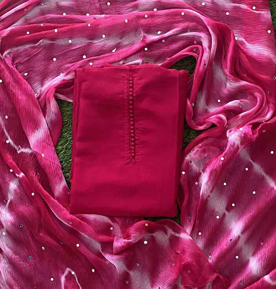 Vichitra Silk Party Wear Churidar Materials Set DC764-03