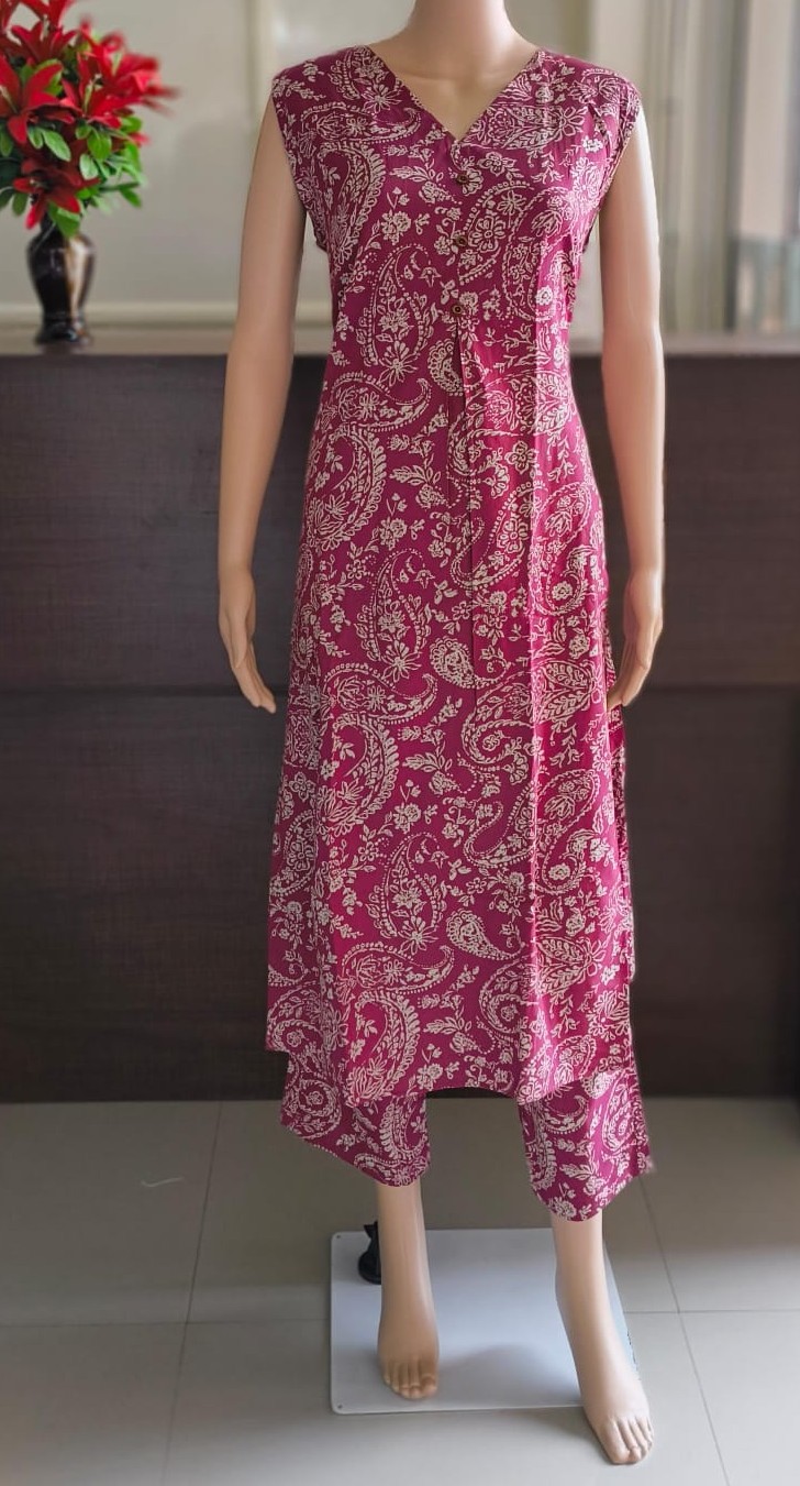 Ready-Made Cotton Churidar Set(Cotton kurti Set)DK41-05