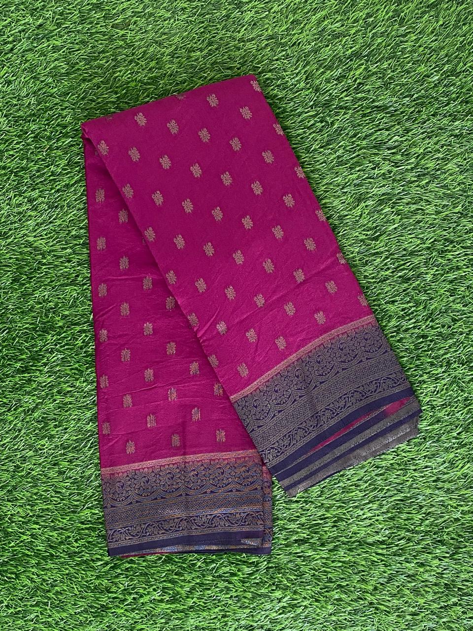 Contrast Color Party Wear Banarasi Silk Sarees DS870-01