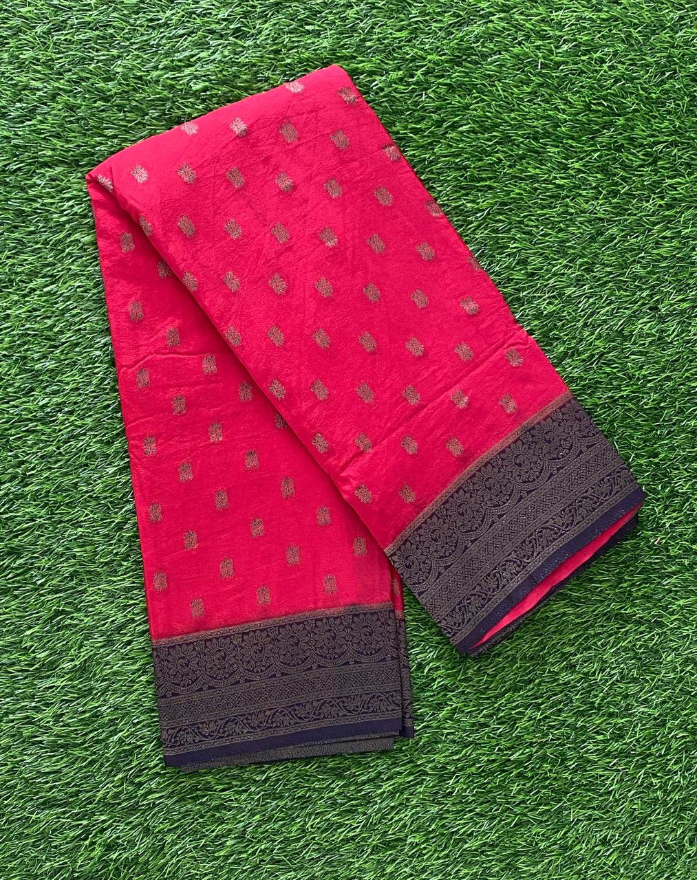 Contrast Color Party Wear Banarasi Silk Sarees DS870-04
