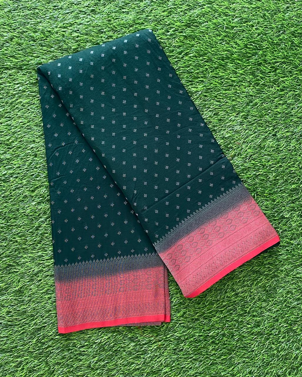 Contrast Color Party Wear Banarasi Silk Sarees DS870-06