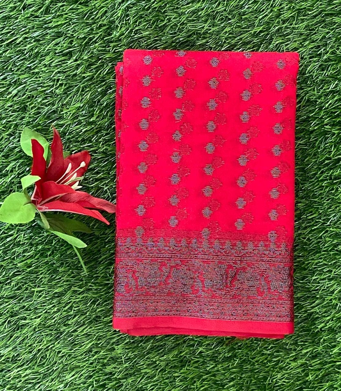 Elegant Party Wear Banarasi Silk Saree DS877-01