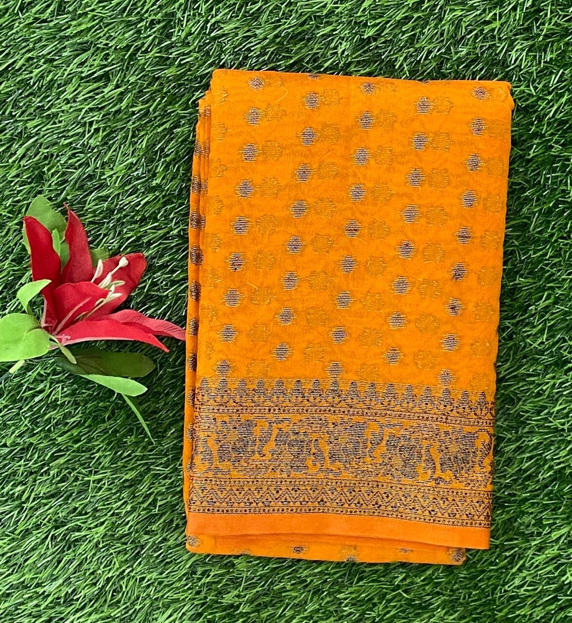 Elegant Party Wear Banarasi Silk Saree DS877-09