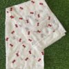 Christmas Special White and Red Combination Saree DS901-01
