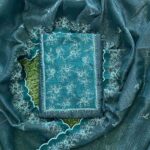 Crushed Fabric Churidar Material Set with Embroidery Work DC845-03