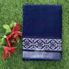 Indigo Blue and Black Linen Sarees DS893-09