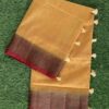 Contrast Color Semi Jute Saree DS895-05