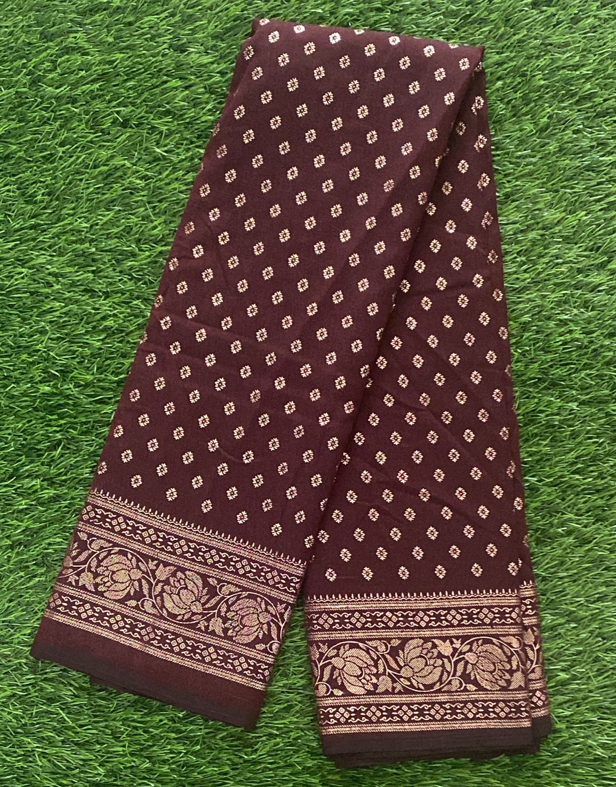 Banarasi Foil Print Vichitra Silk Saree DS889-04