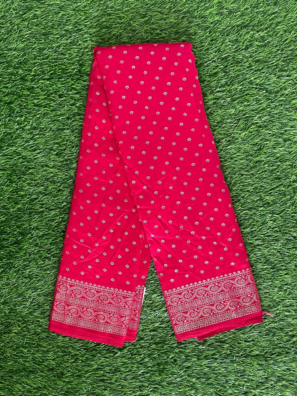 Banarasi Foil Print Vichitra Silk Saree DS889-08