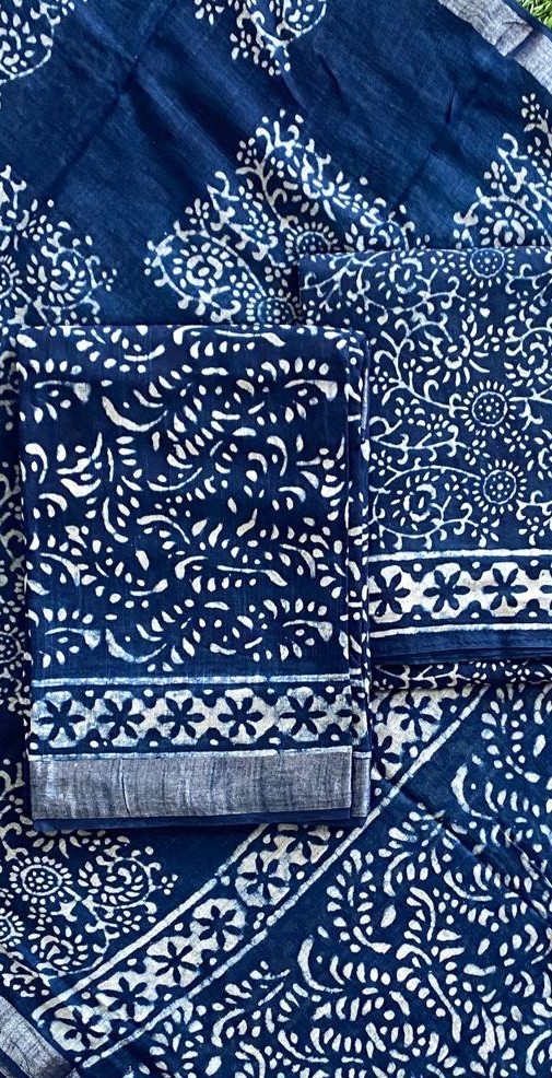 Linen Churidar Material Set DC857-03