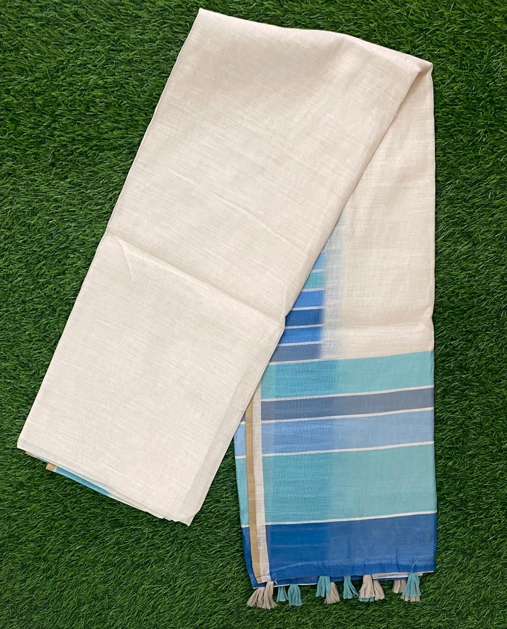 Office Wear Linen Saree DS914-02